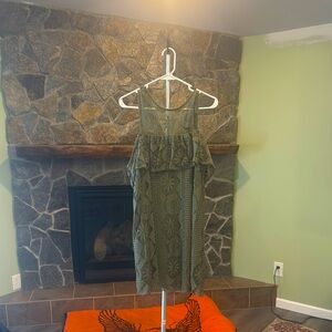 Miami Olive Lace Dress